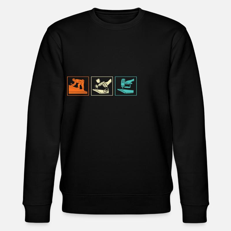Métier de couvreur Métier Dicton - Sweat bio CHANGER Stanley/Stella Unisexe - noir