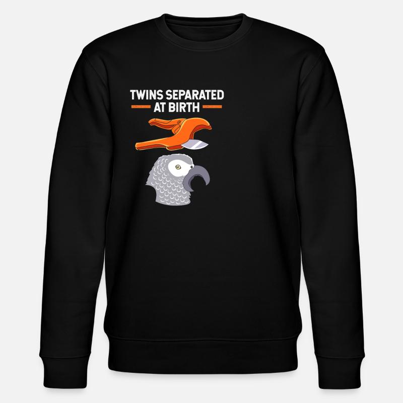 Perroquet gris Perroquet gris - Sweat bio CHANGER Stanley/Stella Unisexe - noir