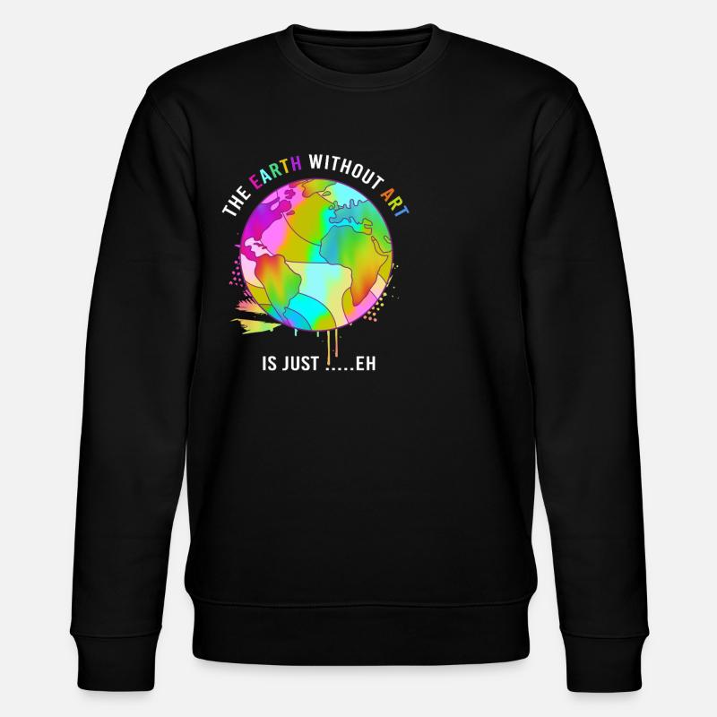 Earth Day - Stanley/Stella Unisex Bio-Sweatshirt CHANGER  - Schwarz