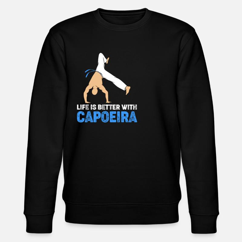 Capoeira - Stanley/Stella Unisex Bio-Sweatshirt CHANGER  - Schwarz
