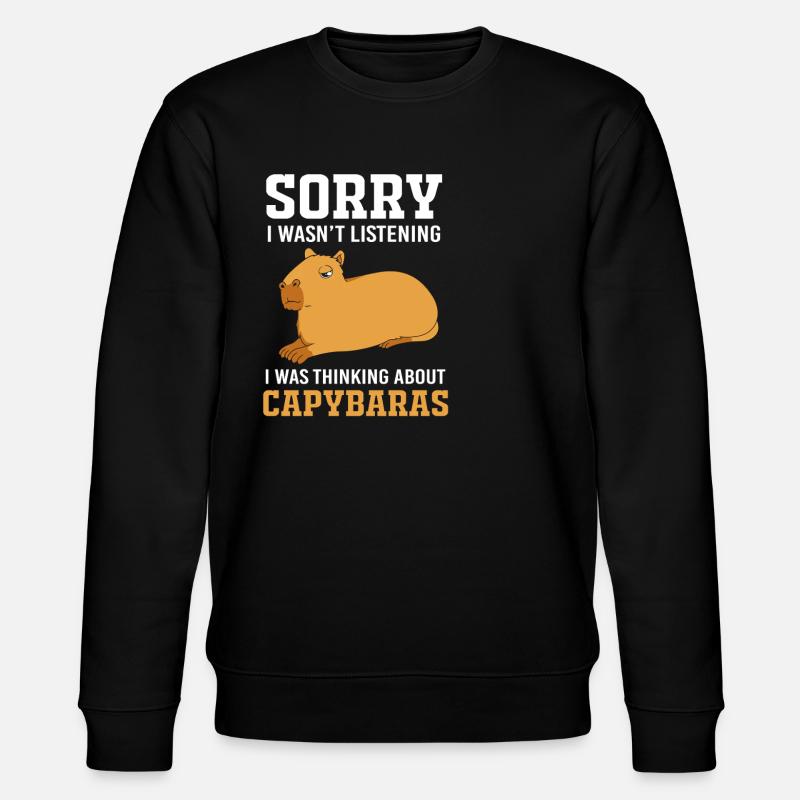 Capybara Capibara - Stanley/Stella CHANGER Unisex Organic Sweatshirt - black