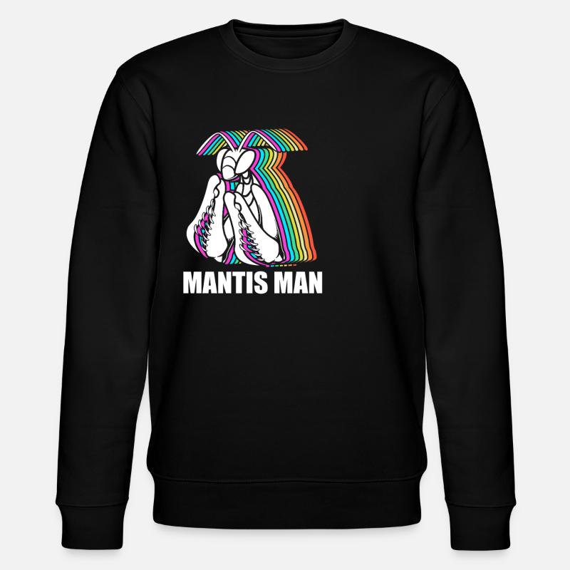 Gottesanbeter Gottesanbeterin Mantis - Stanley/Stella Unisex Bio-Sweatshirt CHANGER  - Schwarz