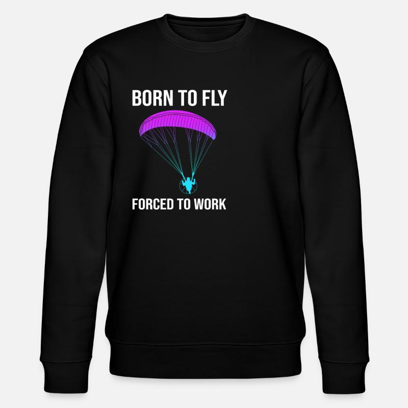 Gleitschirm Gleitschirmflieger Parapente - Sweat bio CHANGER Stanley/Stella Unisexe - noir