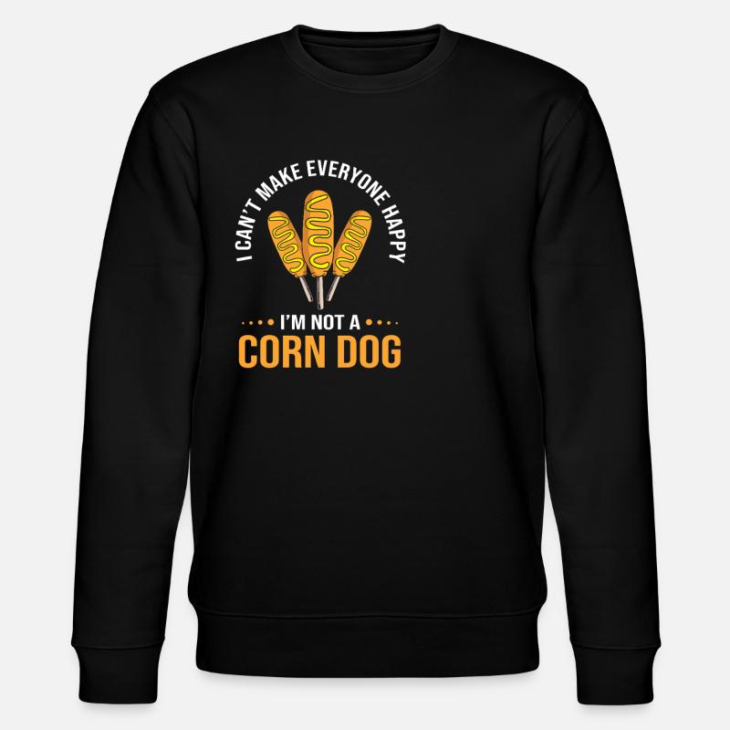 Corn dog - Stanley/Stella CHANGER Unisex Organic Sweatshirt - black