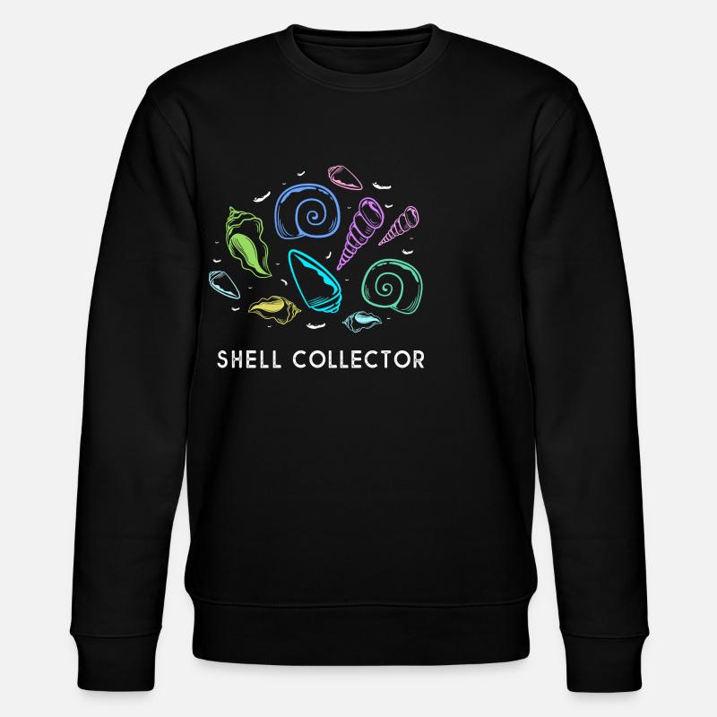 Shell collector shell - Stanley/Stella CHANGER Unisex Organic Sweatshirt - black