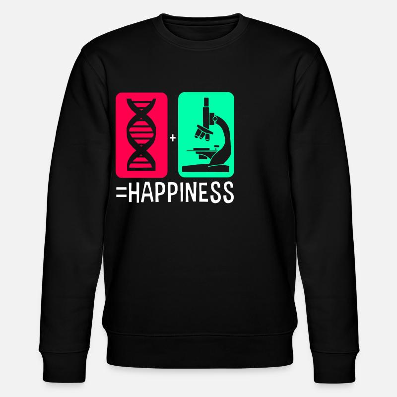 Structural formula molecule - Stanley/Stella CHANGER Unisex Organic Sweatshirt - black