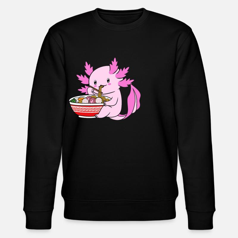 Axolotl Ramen - Stanley/Stella CHANGER Unisex Organic Sweatshirt - black