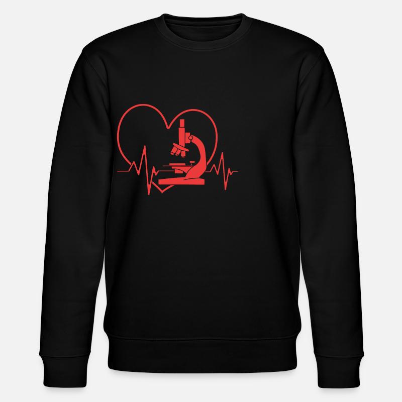 Structural formula molecule - Stanley/Stella CHANGER Unisex Organic Sweatshirt - black