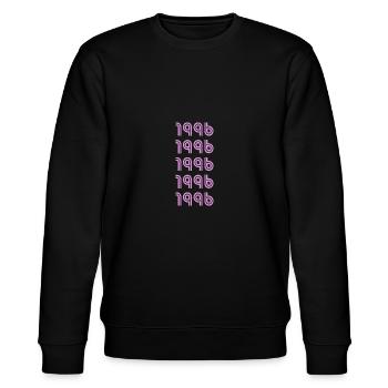 Jahr 1996 - Stanley/Stella Unisex Bio-Sweatshirt CHANGER  - Schwarz - Vorne - Nik (191cm) & Marisol (170cm)