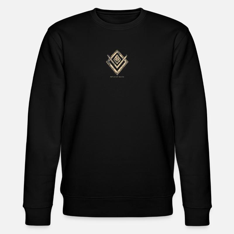 Fettes Diamant-Emblem - Stanley/Stella Unisex Bio-Sweatshirt CHANGER  - Schwarz