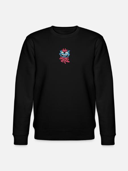 Little Monsters: Punk Monkey with Wink - Stanley/Stella CHANGER Unisex Organic Sweatshirt - black