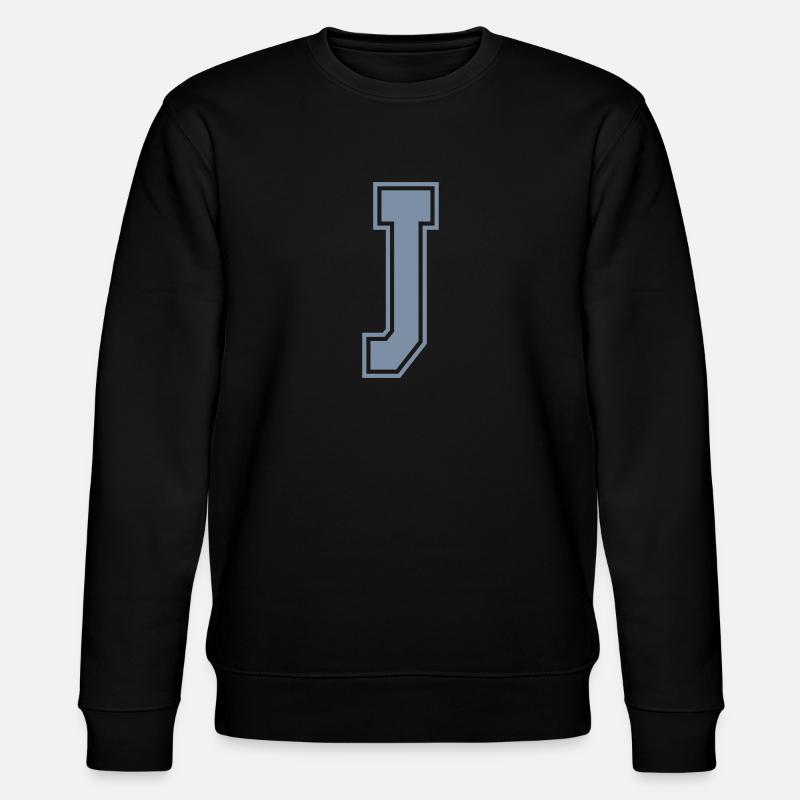 Buchstabe J - Stanley/Stella Unisex Bio-Sweatshirt CHANGER  - Schwarz