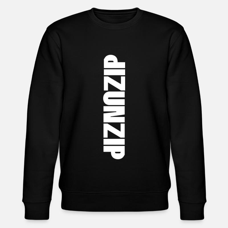 ZIP/UNZIP BLANC - Sweat bio CHANGER Stanley/Stella Unisexe - noir