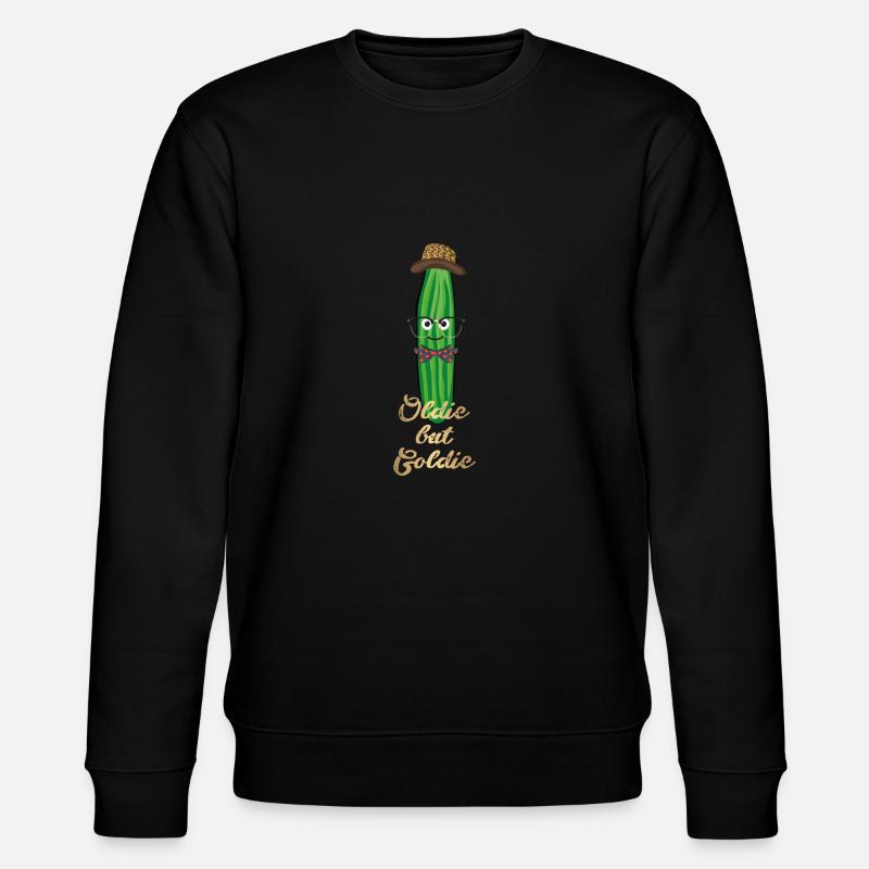 oldie but goldie,gold,oldie,oldtimer, gurke, nerd - Stanley/Stella Unisex Bio-Sweatshirt CHANGER  - Schwarz
