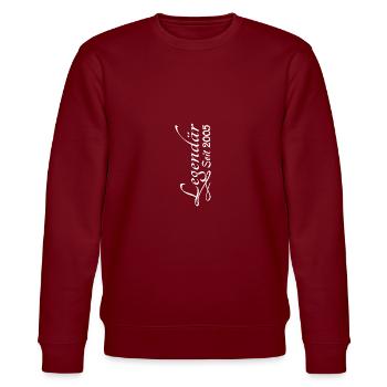 Style 2005 - Stanley/Stella Unisex Bio-Sweatshirt CHANGER  - Burgunderrot - Vorne - Nik (191cm) & Marisol (170cm)