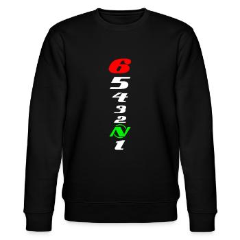 Motorcycle gearbox - Stanley/Stella CHANGER Unisex Organic Sweatshirt - black - Front - Nik (191cm) & Marisol (170cm)