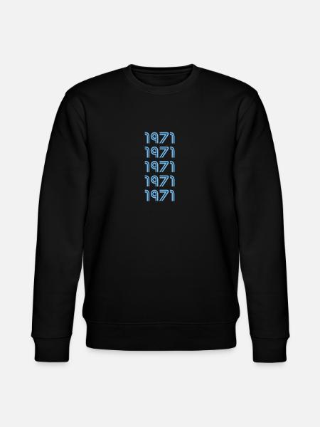 1971 - Stanley/Stella CHANGER Unisex Organic Sweatshirt - black