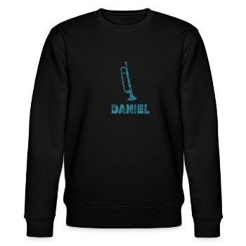 Daniel - Stanley/Stella CHANGER Unisex Organic Sweatshirt - black - Front - Nik (191cm) & Marisol (170cm)