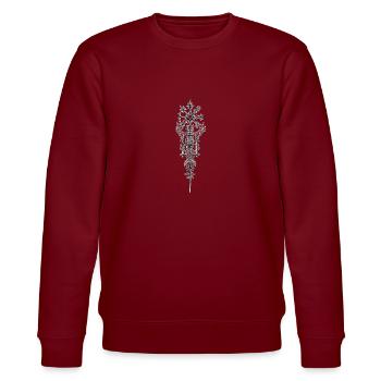 Viking Tribal - Sweat bio CHANGER Stanley/Stella Unisexe - bordeaux - Devant - Nik (191cm) & Marisol (170cm)
