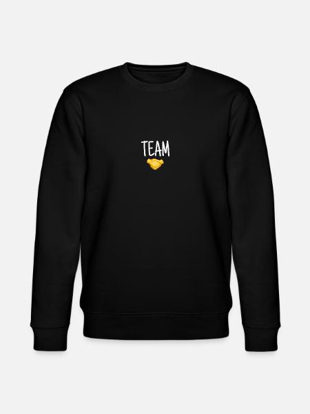 "Team" font imprint - Stanley/Stella CHANGER Unisex Organic Sweatshirt - black