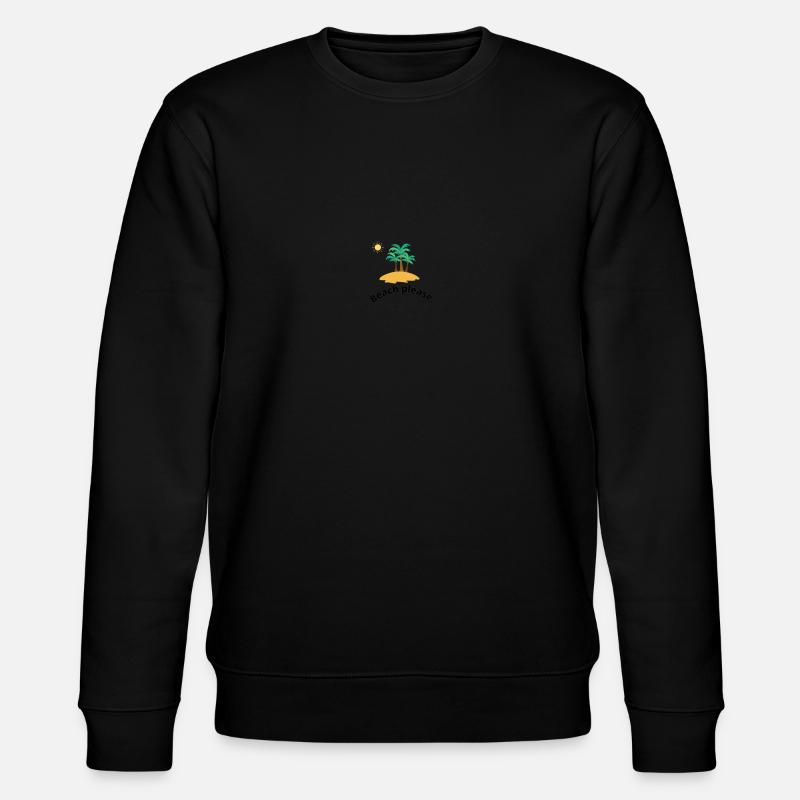 beach 🏖🏖please holiday design - Stanley/Stella CHANGER Unisex Organic Sweatshirt - black