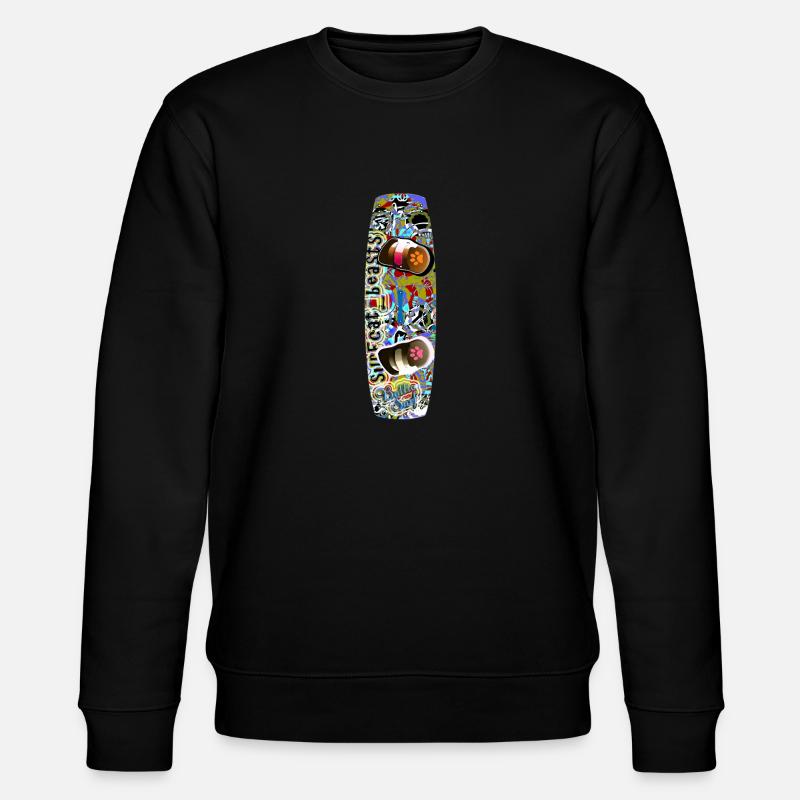 Kitesurfen 3 - Stanley/Stella Unisex Bio-Sweatshirt CHANGER  - Schwarz