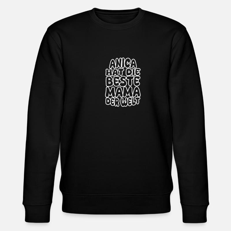 Gift for Anica - Stanley/Stella CHANGER Unisex Organic Sweatshirt - black