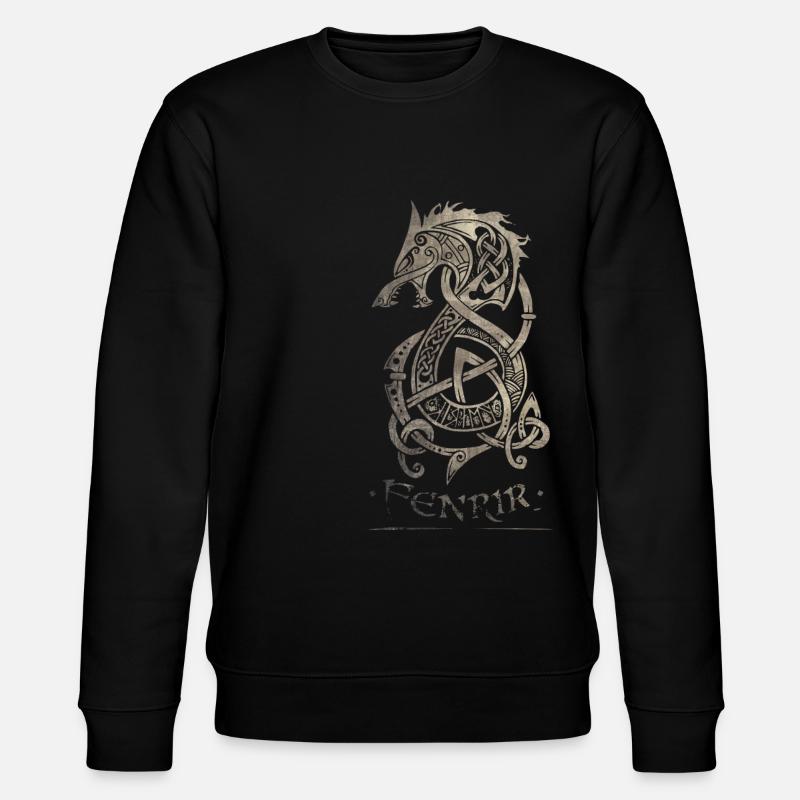 Fenrir Wolf Celtic Tribal Valhalla - Sweat bio CHANGER Stanley/Stella Unisexe - noir