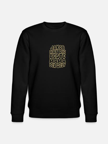 Jacob as a saying - Stanley/Stella CHANGER Unisex Organic Sweatshirt - black