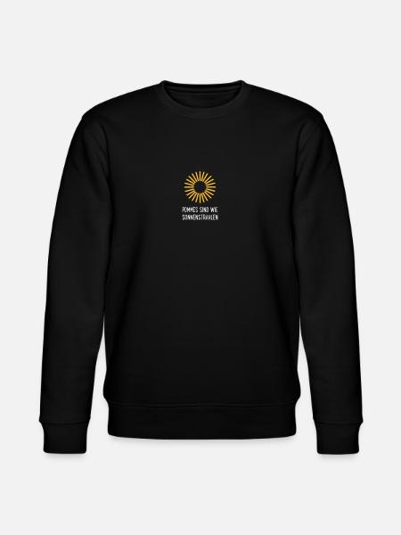 Pommes - Stanley/Stella Unisex Bio-Sweatshirt CHANGER - Schwarz