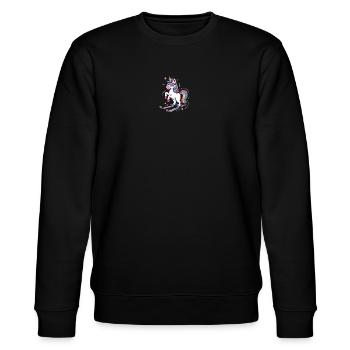 Licorne sur le cadeau de ski alpin alpin hiver - Sweat bio CHANGER Stanley/Stella Unisexe - noir - Devant - Nik (191cm) & Marisol (170cm)