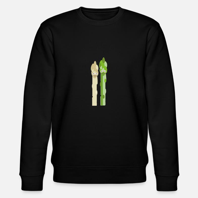 Asperges,Asperges vertes,Paire,Paire d’asperges - Sweat bio CHANGER Stanley/Stella Unisexe - noir