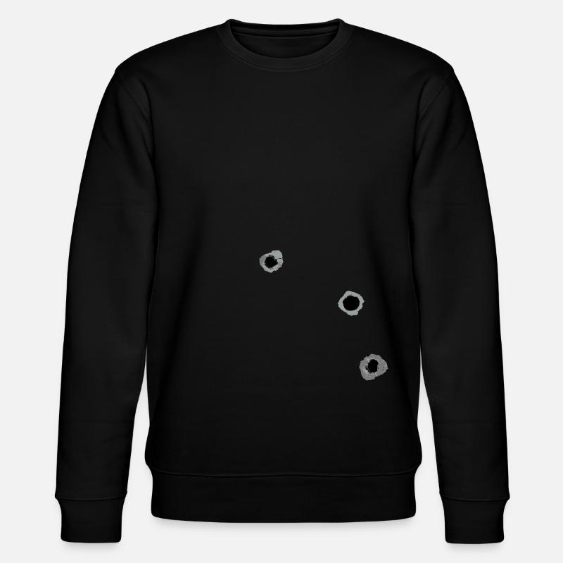 Einschusslöcher Design als Vektor - Stanley/Stella Unisex Bio-Sweatshirt CHANGER - Schwarz