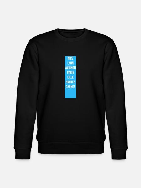 Diversity of French cities - Stanley/Stella CHANGER Unisex Organic Sweatshirt - black