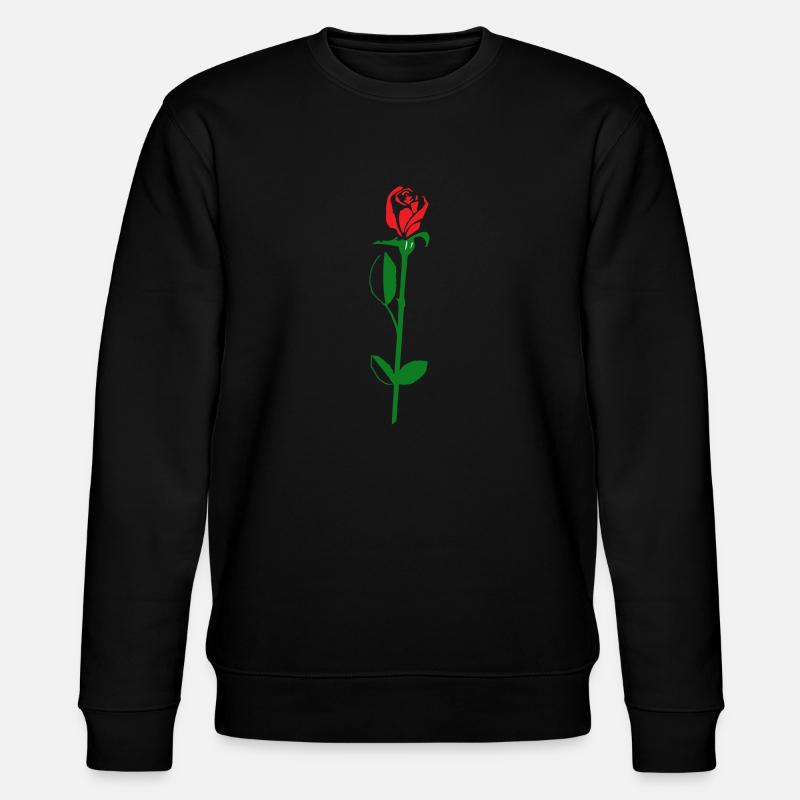 Rosenblume - Stanley/Stella Unisex Bio-Sweatshirt CHANGER - Schwarz