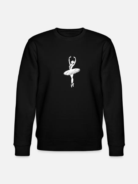 Graceful ballerina in pointe dancing - Stanley/Stella CHANGER Unisex Organic Sweatshirt - black