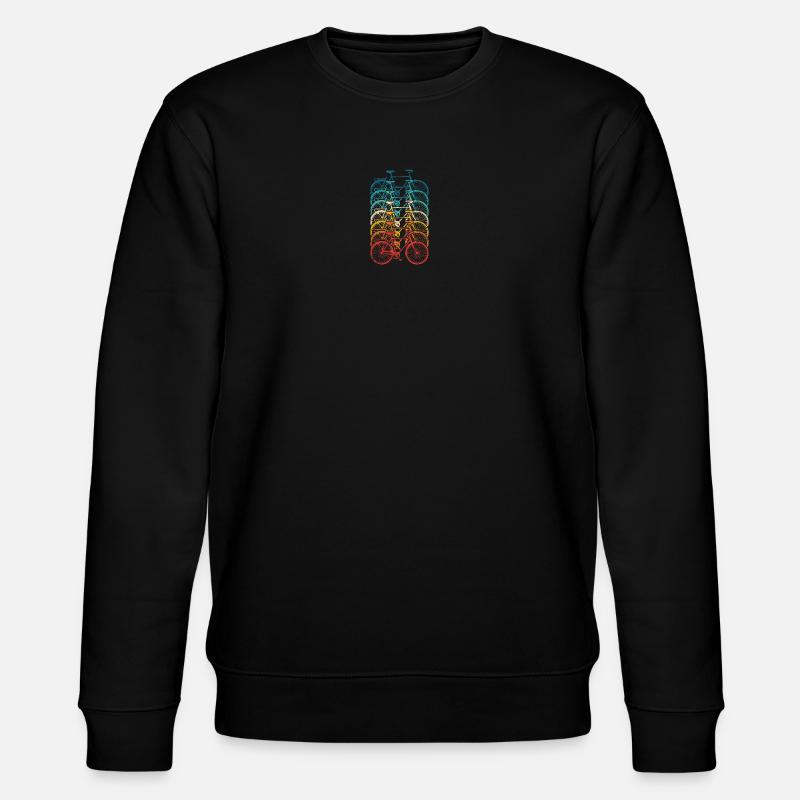 Rainbow Bike Stack Steigung - Stanley/Stella Unisex Bio-Sweatshirt CHANGER  - Schwarz