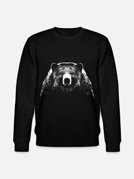 Bear / Head / Bear - Stanley/Stella CHANGER Unisex Organic Sweatshirt - black