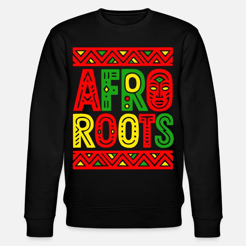 AFRO ROOTS - Sweat bio CHANGER Stanley/Stella Unisexe - noir