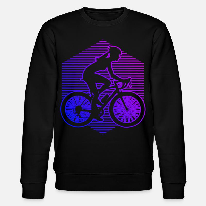Cyclists Cycling Cycling - Stanley/Stella CHANGER Unisex Organic Sweatshirt - black