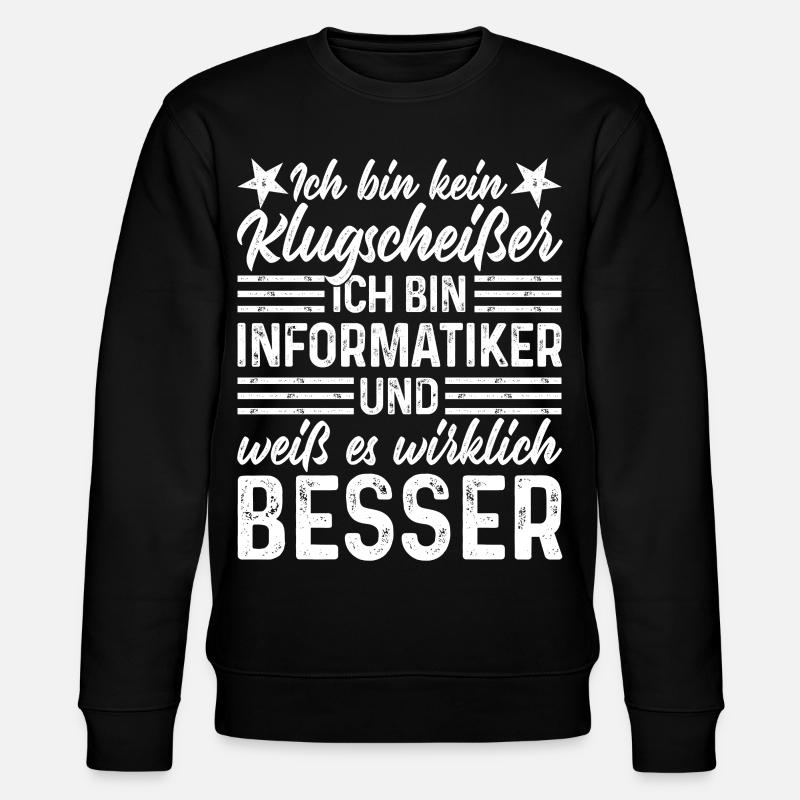 Informatiker - Stanley/Stella Unisex Bio-Sweatshirt CHANGER  - Schwarz
