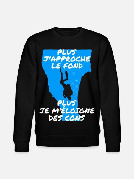 Plus j'approche le fond - Sweat bio CHANGER Stanley/Stella Unisexe - noir