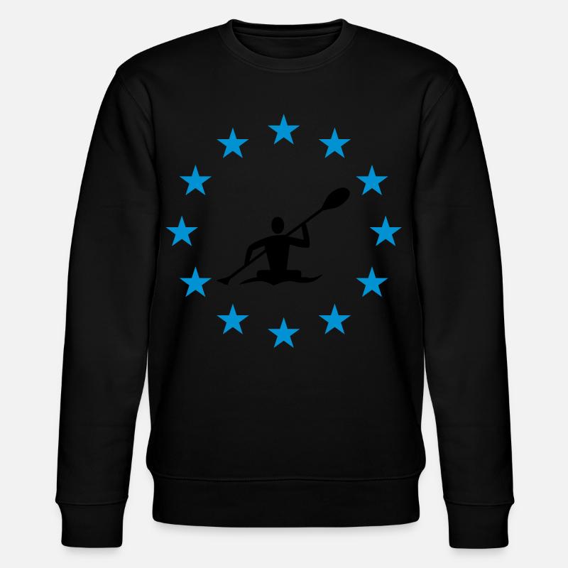 Canoë-kayak dans le cercle d'étoile - Sweat bio CHANGER Stanley/Stella Unisexe - noir