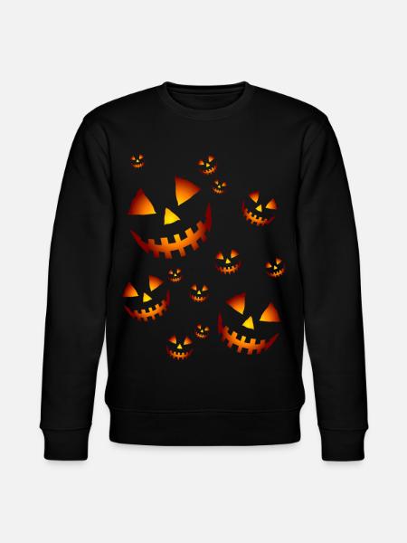 Kürbissen - Stanley/Stella Unisex Bio-Sweatshirt CHANGER - Schwarz