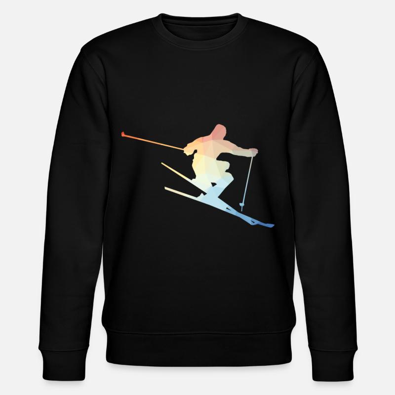 Skifahrer - Stanley/Stella Unisex Bio-Sweatshirt CHANGER  - Schwarz