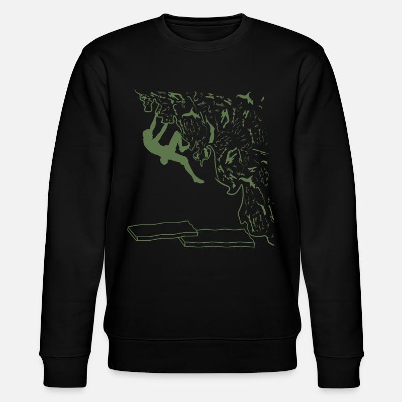 Bouldering de la passion - Sweat bio CHANGER Stanley/Stella Unisexe - noir