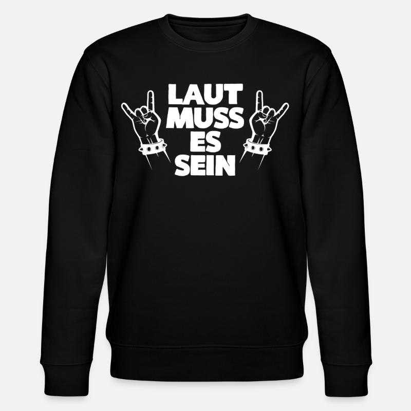 LAUT MUSS ES SEIN - Stanley/Stella Unisex Bio-Sweatshirt CHANGER - Schwarz