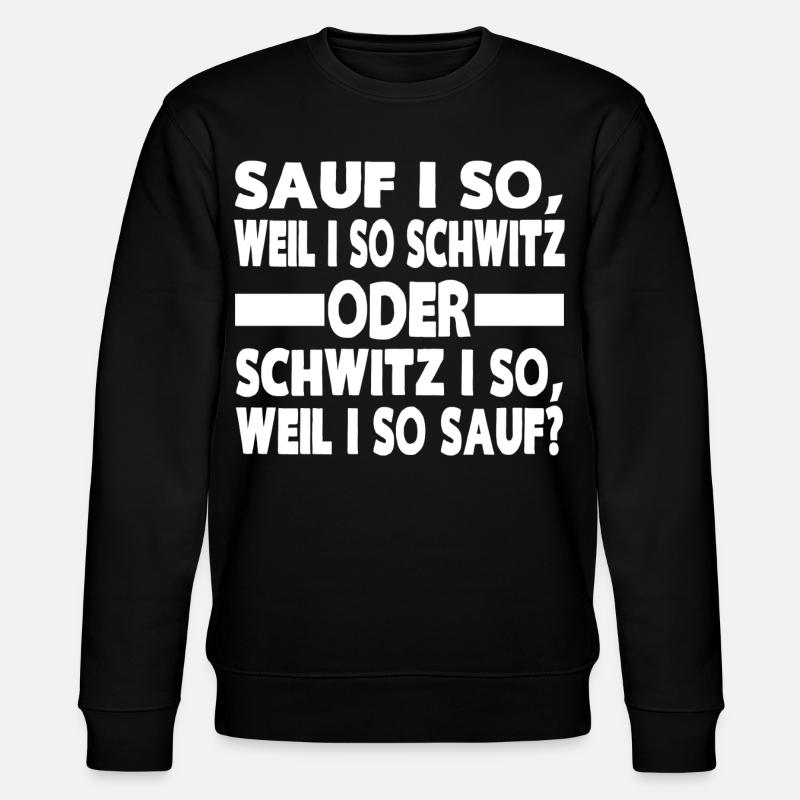 SAUF I SO - Stanley/Stella Unisex Bio-Sweatshirt CHANGER  - Schwarz
