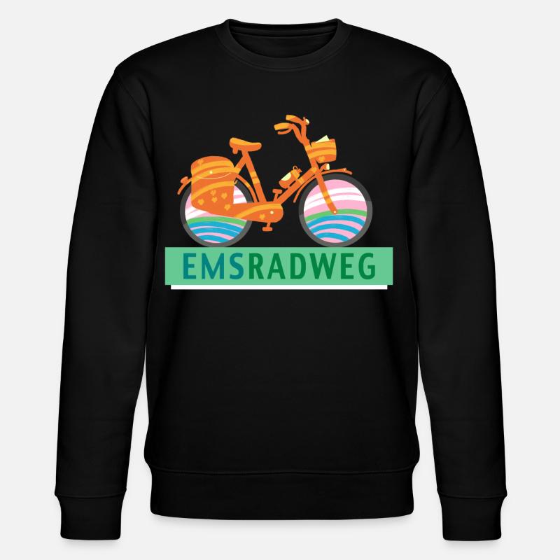 Emsradweg - Stanley/Stella Unisex Bio-Sweatshirt CHANGER  - Schwarz