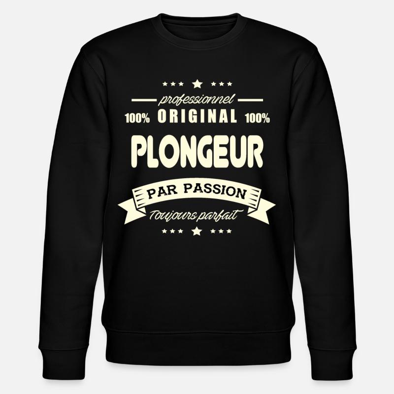 le Plongeur Original - Sweat bio CHANGER Stanley/Stella Unisexe - noir